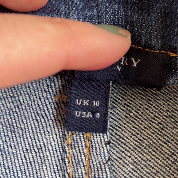 Burberry London Mini Denim Skirt Y2K 90s size 8 - Picture 6 of 8